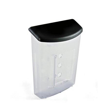 Azar Displays Outdoor Wall Mount Brochure Holder w/Lid Clear Frost 9.5"Wx13.25"H, PK2 252960